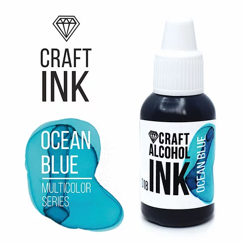 Спиртовые чернила Craft INK Ocean Blue (Бирюзовый) 20мл - фото 2 - id-p162599559