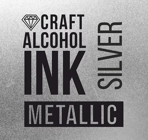 Спиртовые чернила Craft INK Silver Metallic 20мл - фото 1 - id-p162600782