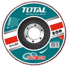 Диск  лепестковый торцевой 125mmx22mm, P60 (материал: цирконий)  TOTAL  TAC641253