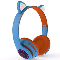 Наушники беспроводные Bluetooth Cat Ear CT-66, синий