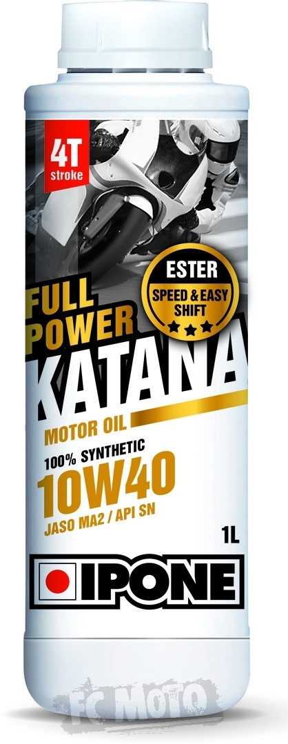 Масло IPONE FULL POWER KATANA 10W40 моторное, 100% Synthetic with Ester,1 л - фото 1 - id-p162603845