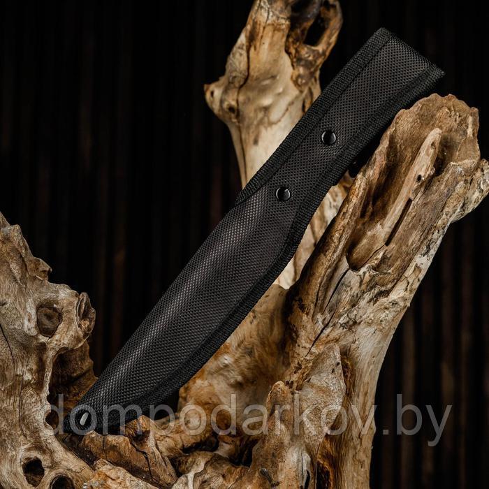 Нож охотничий "Барди" в чехле, лезвие 14 см, деревянная рукоять с пробковой вставкой - фото 6 - id-p162604378