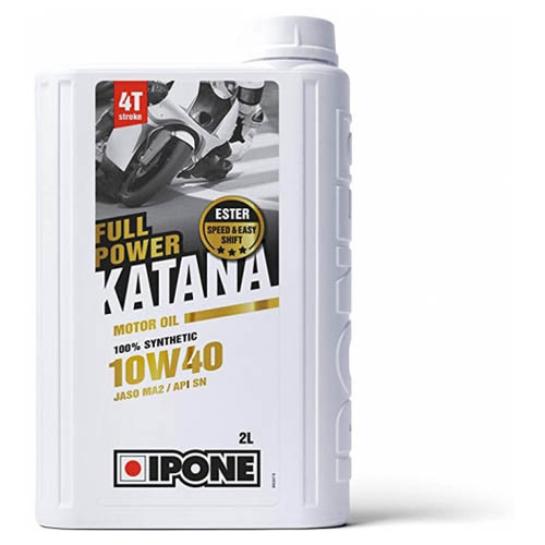 Масло IPONE FULL POWER KATANA 10W40 моторное, 100% Synthetic with Ester, 2 л. - фото 1 - id-p162603870