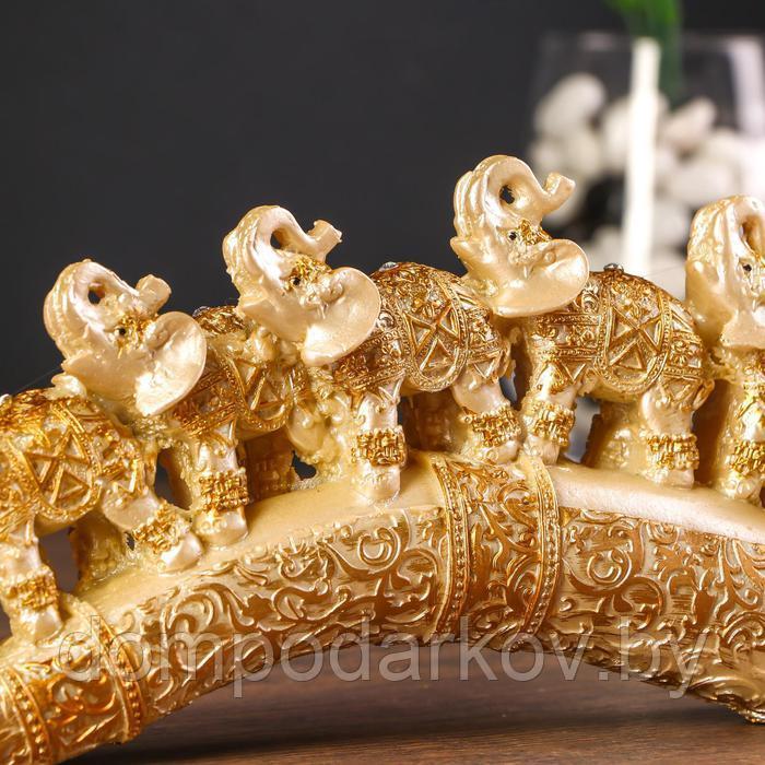 Сувенир "Семь слонов на бивне" резной - фото 4 - id-p162604389