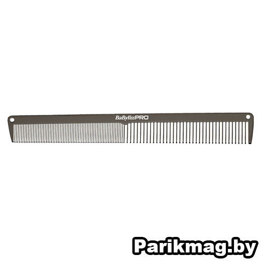 Расческа BabylyssPro GunSteel металлическая (19см, комбинированная)
