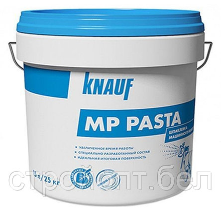 Финишная шпатлевка для безвоздушного нанесения KNAUF MP PASTA, 25 кг, РФ, фото 2