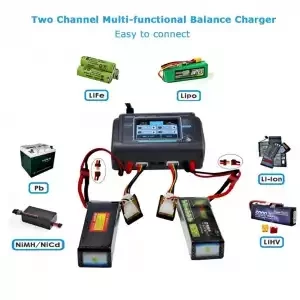 Зарядное устройство для автомобильных аккумулоторов HTRC T240 DUO - фото 3 - id-p162633610