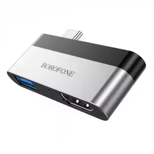 Переходник BOROFONE DH2 (гнездо HDMI/USB - штекер Type-C) - фото 1 - id-p162633678
