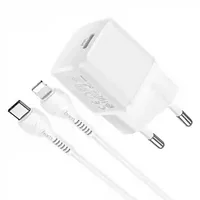 HOCO N10 Белый iOS Lighting ЗУ с USB (PD20W, 3000mA)