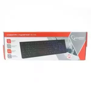 Проводная клавиатура с подсветкой Gembird KB-240L - фото 1 - id-p162636154