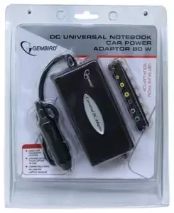 Адаптер питания универсальный Gembird NPA-DC1 12В/80Вт от прикуривателя - фото 1 - id-p162634108