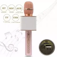 Микрофон SDRD SD-08 Розовый (Bluetooth, динамики, USB)