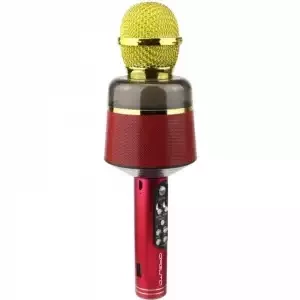 Микрофон Орбита OT-ERM10 Красный RGB (Bluetooth, динамики, USB) - фото 3 - id-p162634458