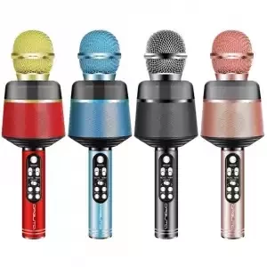 Микрофон Орбита OT-ERM10 Красный RGB (Bluetooth, динамики, USB) - фото 5 - id-p162634458