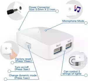 Огонек OG-LDL30 LED контроллер (Wi-Fi, 2*RGB) - фото 2 - id-p162636570