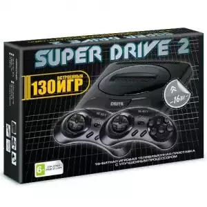 Sega Super Drive 2 Classic (130-in-1) черный - фото 1 - id-p162634830
