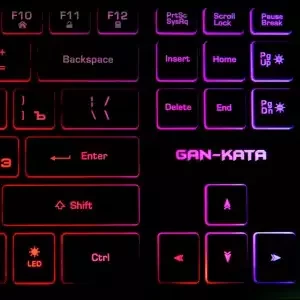 Проводной игровой комплек KMGK-1707U Dialog Gan-Kata с RGB подсветкой (Черный) - фото 6 - id-p162634853