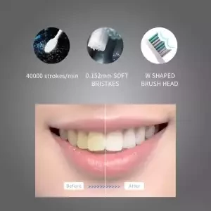 Электрическая зубная щётка черная SEAGO SG-551 - фото 4 - id-p162636740