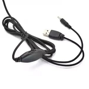 Наушники мониторные с микрофоном KADUM G14 черные (3.5 мм/USB) - фото 5 - id-p162634881