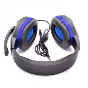 Наушники мониторные с микрофоном KADUM G9 синие (3.5мм) - фото 4 - id-p162634884