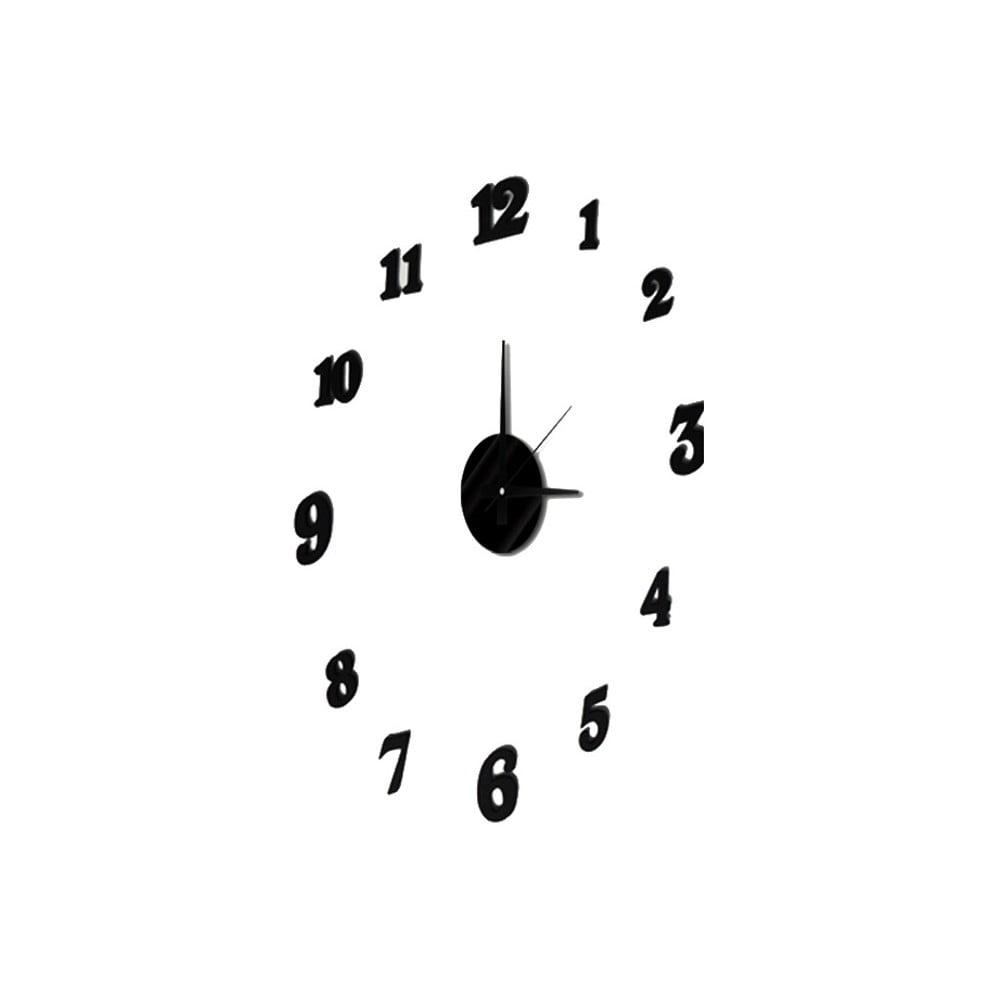 Часы настенные интерьерные "Сделай сам", арабские цифры, черные, от 50см.