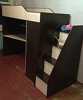Детская кровать-чердак Крепыш 6.1 с лестницей-комодом