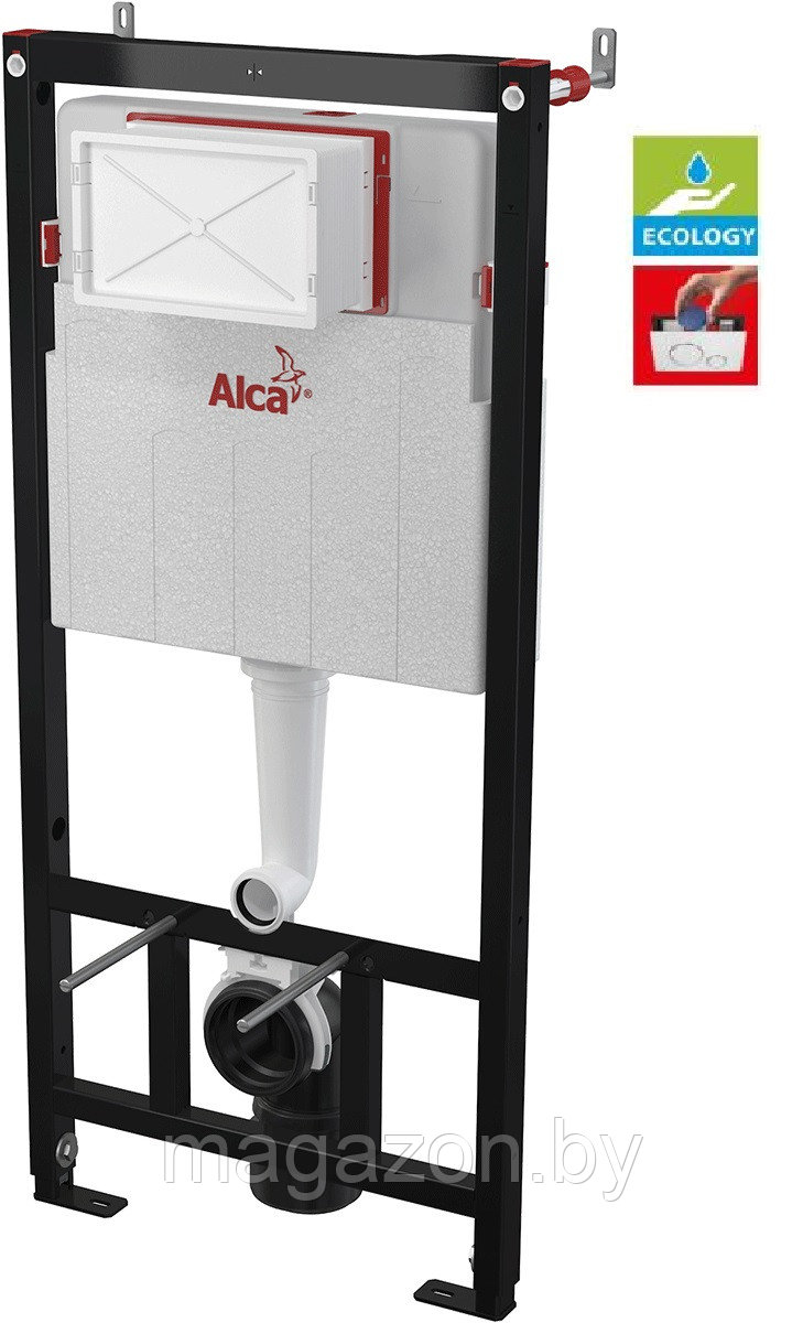 Alcaplast AM101/1120E Скрытая система инсталляции Ecology для сухой установки - фото 1 - id-p54502045