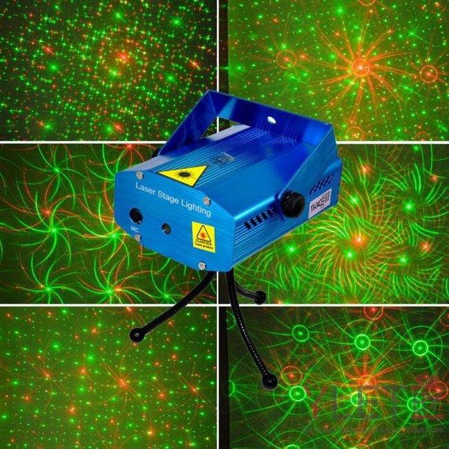 Лазерный проектор Mini Laser Stage Lighting KH-2379 - фото 2 - id-p162666372