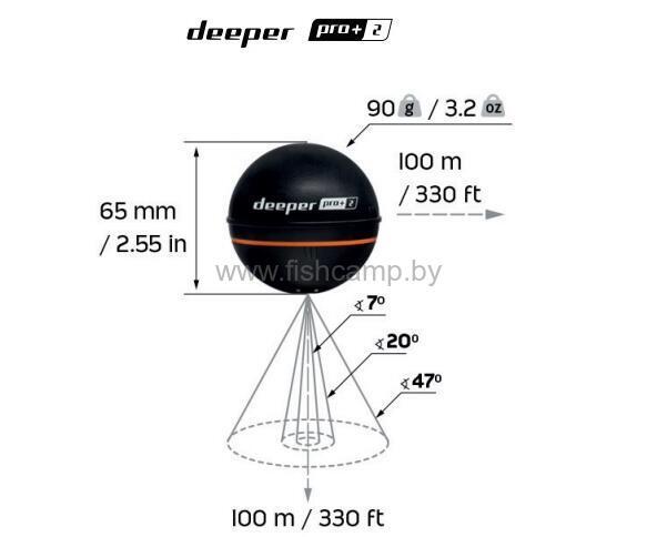 Эхолот Deeper Smart Sonar Pro + 2 (Новинка 2021г.) - фото 4 - id-p162653334