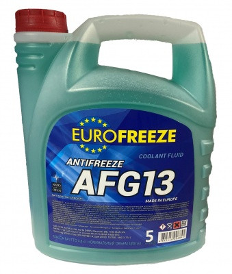 Антифриз EUROFREEZE AFG 13 -35C зеленый 4,2л - фото 1 - id-p162692450