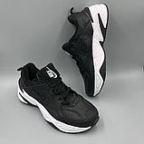 Кроссовки женские черные Nike Tekno / натуральная кожа / подростковые, фото 2