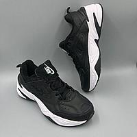 Кроссовки женские черные Nike Tekno/ натуральная кожа/ подростковые