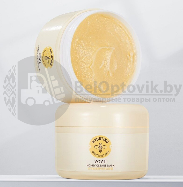 Очищающая маска - суфле (крем - пилинг для лица) с медом ZOZU Honey Cleans Mask , 100 g - фото 2 - id-p162728613