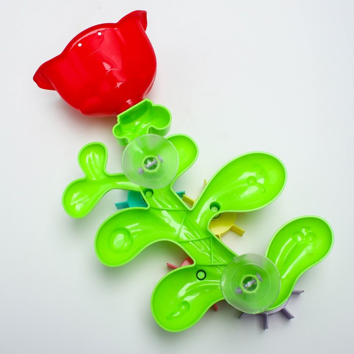 Развивающая игрушка - мельница для игры в ванной «Цветок - мельница» с лейкой - фото 4 - id-p162753194