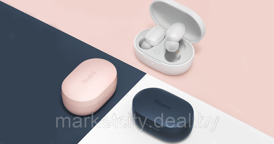 Беспроводные наушники Xiaomi Redmi AirDots 3 Blue, White, Pink - фото 1 - id-p150634977