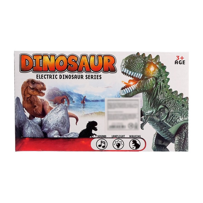 Динозавр «Рекс» работает от батареек, световые и звуковые эффекты, МИКС - фото 5 - id-p162748491