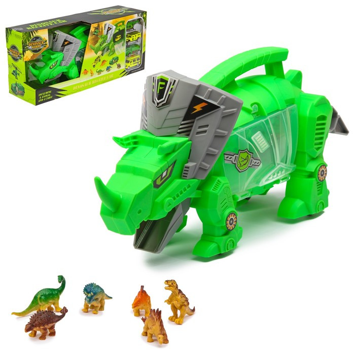 Набор игровой «Динозавр», 4 машины и фигурки - фото 1 - id-p162756475