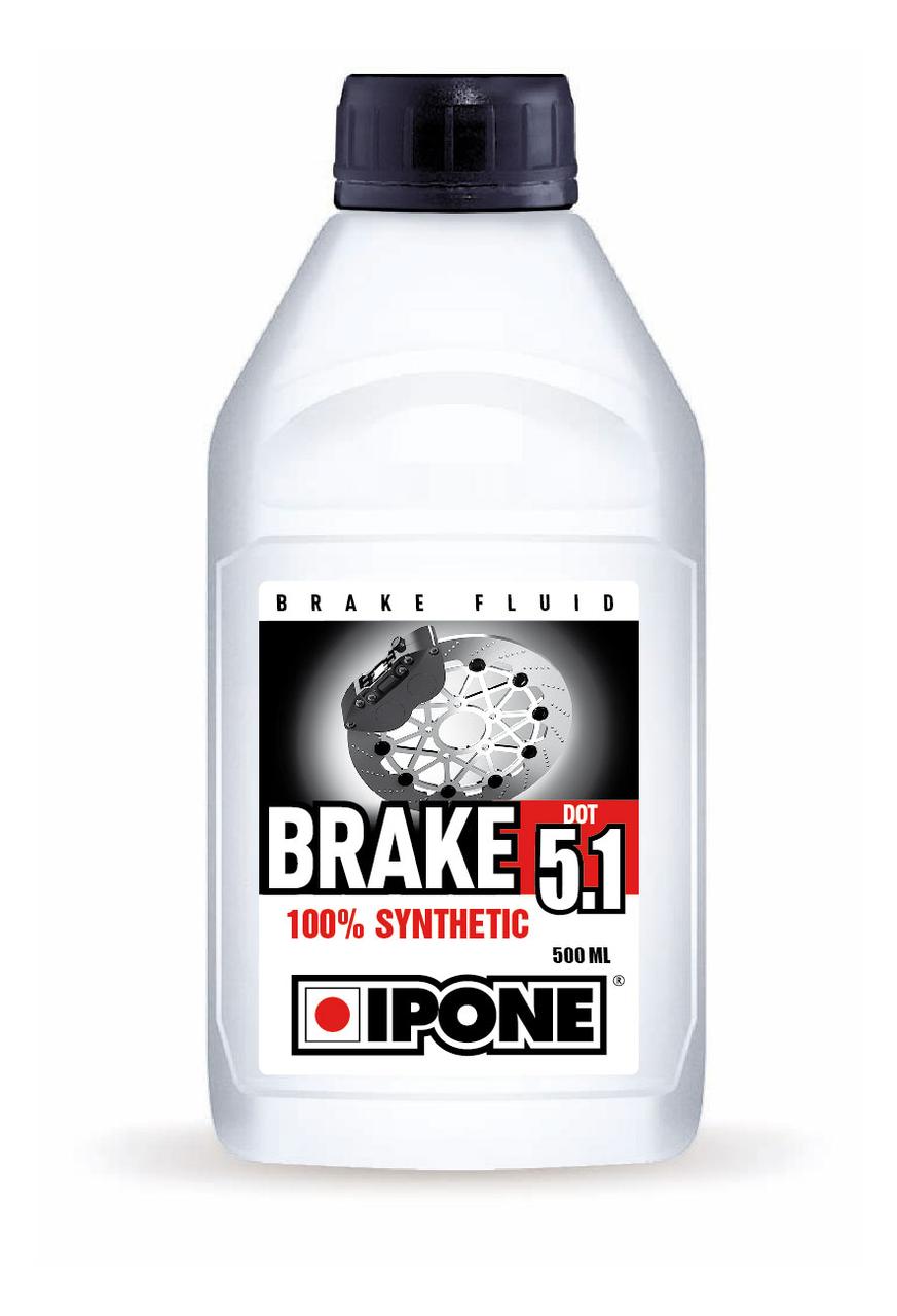 Тормозная жидкость IPONE BRAKE DOT 5.1, 100% Synthetic, 500 мл - фото 1 - id-p162649357