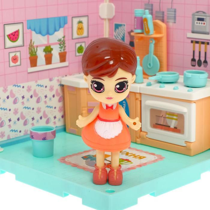 Пластиковый домик для кукол «В гостях у Молли» кухня, с куклой и аксессуарами - фото 4 - id-p162750730