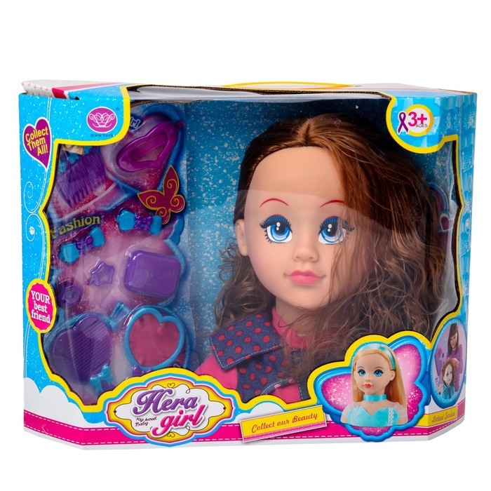 Кукла-манекен для создания причёсок «Карина» с аксессуарами - фото 5 - id-p162749764