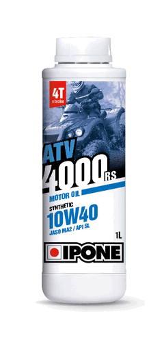 Масло IPONE ATV 4000 RS 10W40 моторное,Synthetic для четырехтактных двигателей квадроциклов, 1 л