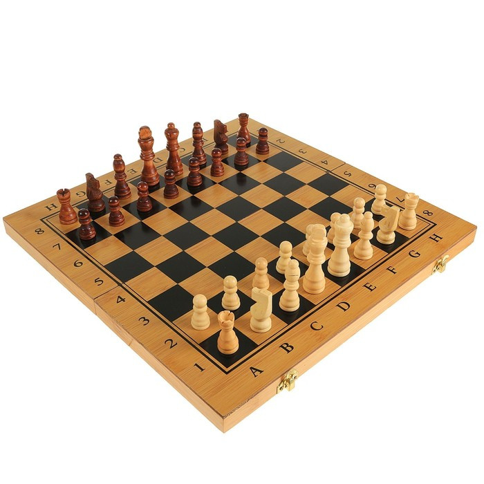 Настольная игра 3 в 1 "Король": нарды, шахматы, шашки, 39 х 39 см - фото 1 - id-p162762780