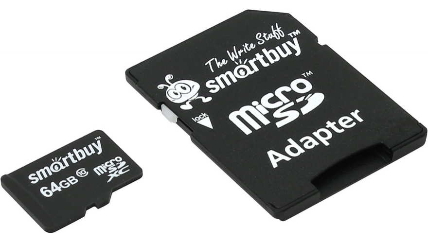 Карта памяти 64 GB Smartbuy с адаптером micro SDНC 10 класс - фото 2 - id-p162795832
