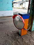 Зеркало уличное с козырьком ЗС-600, с кронштейном для трубы. Зеркала обзорные, фото 3
