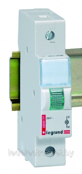 Индикатор модульный зеленый, 250В, 50Гц, моноблок - фото 1 - id-p162794905