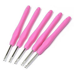 Крючки для вязания с резиновой ручкой фирмы Maxwell