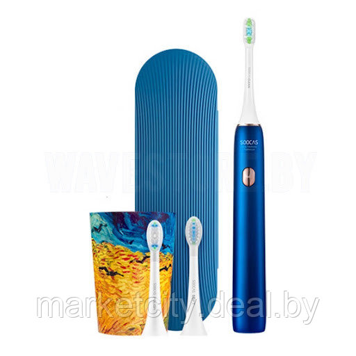 Электрическая зубная щетка Xiaomi Soocas X3U Van Gogh version Blue, Red - фото 5 - id-p162804622