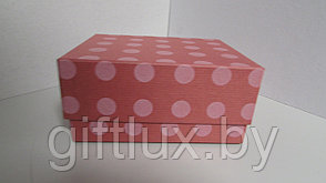 Коробка подарочная "Горох", 7*12*15 см розовый