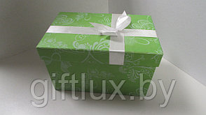 Коробка подарочная "Однотон", 13*13*21 см бабочки