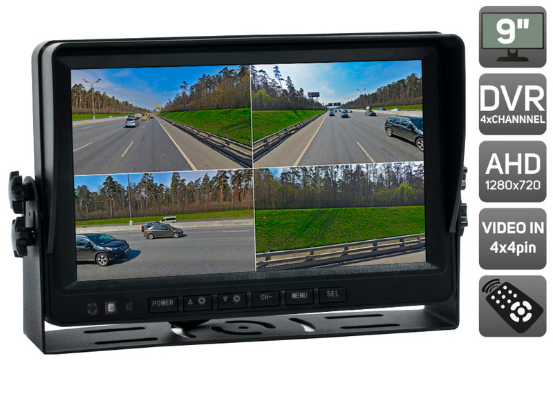 Парковочный монитор с квадратором 9" для грузовиков и автобусов Avis AVS0904BM (AHD) - фото 1 - id-p162807302